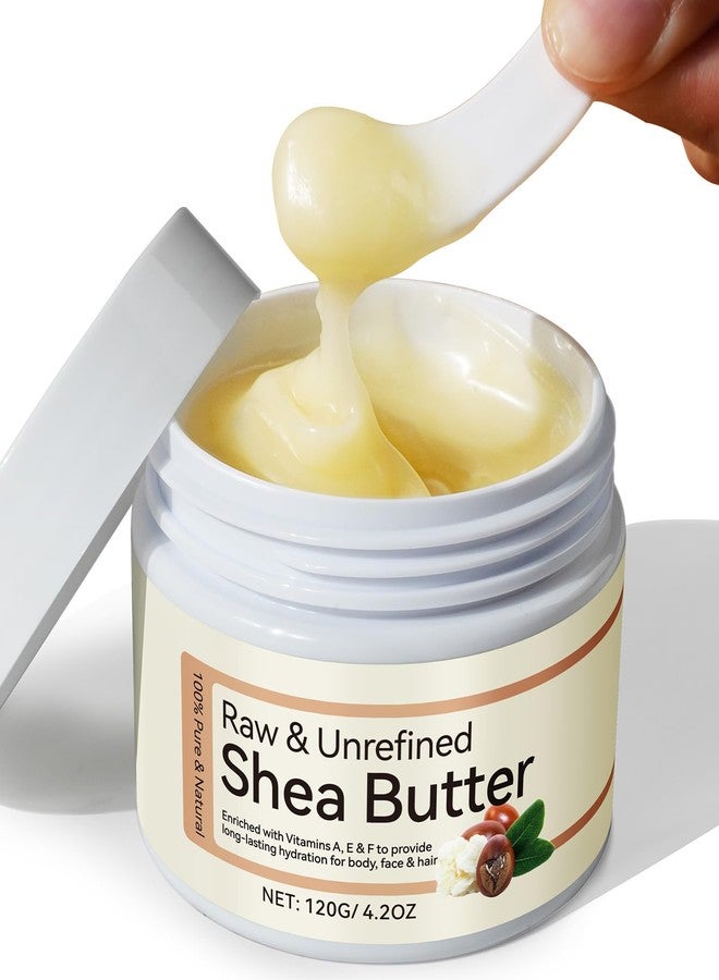 Rulviou Shea Butter Raw Organic,Pure Shea Butter Unrefined for Skin and Hair Moisturizing - 100% Natural Vitamin A, E & F - Image 1